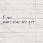 More Than the Gift – A Testimony